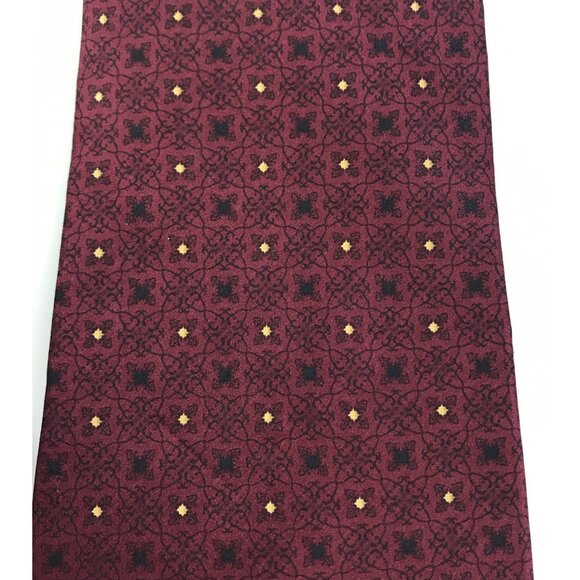 Vintage Bill Blass Black Label Mens Imported 100% Silk Maroon Tie - Picture 3 of 5